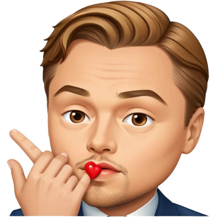 Leo DiCaprio send you a kiss. emoji
