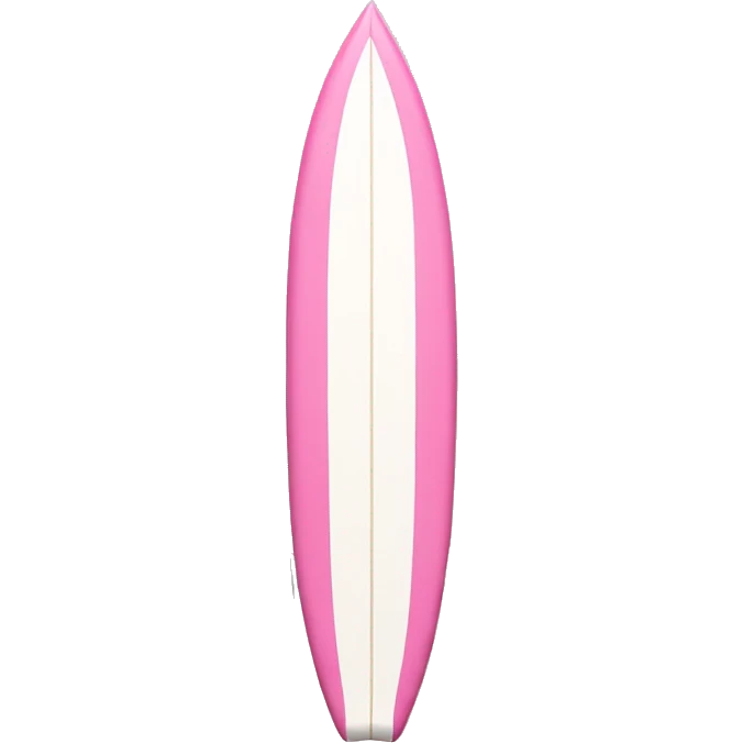 Pink and white surfboard emoji