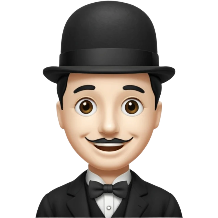 Quiero una imagen graciosa de charles chaplin por favor emoji