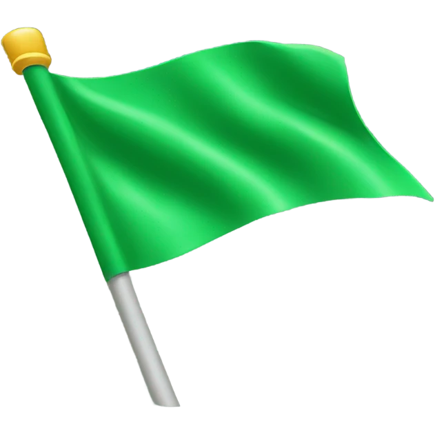 Green flag emoji