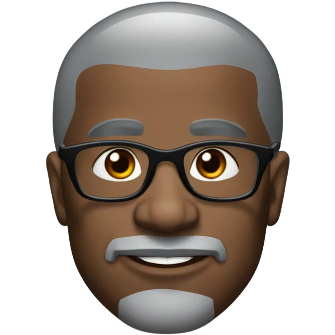 old deon sanders with small round face and suit and glasses and buzz cut and small eyes and small gray bearded and small black eyes and wrinkled forehead emoji