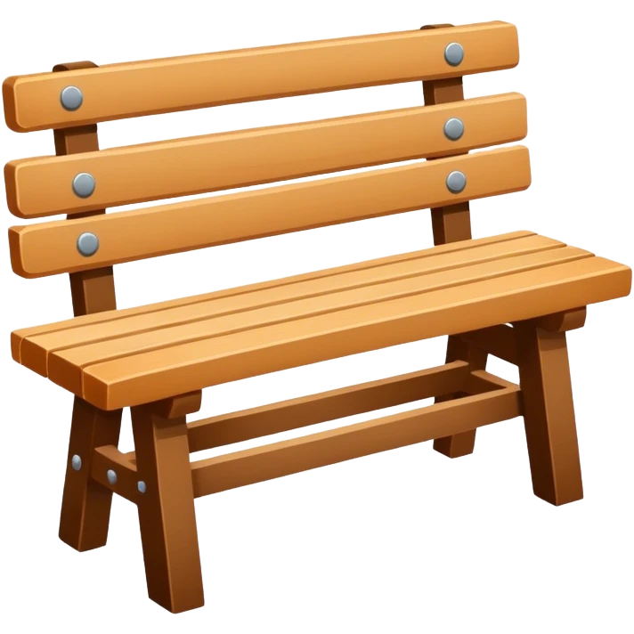 flat wooden bench emoji