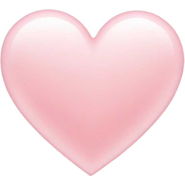 Light pink heart emoji