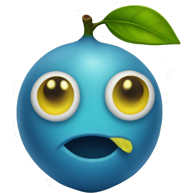Blue lemon  emoji