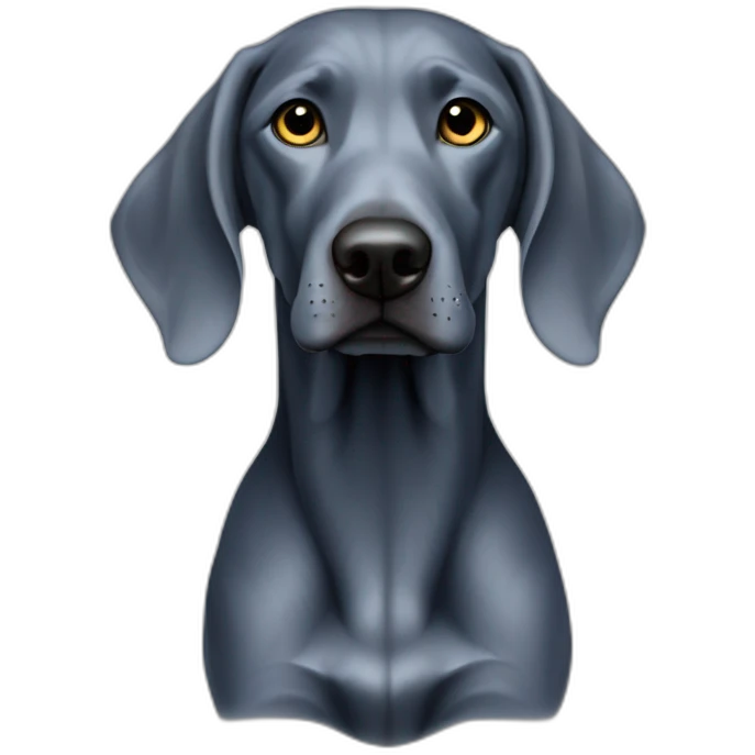 Dark-blue-Weimaraner-with-silver-Weimaraner emoji