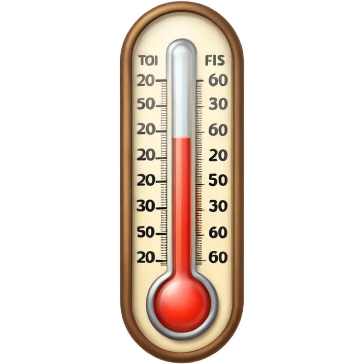 vintage thermometer emoji