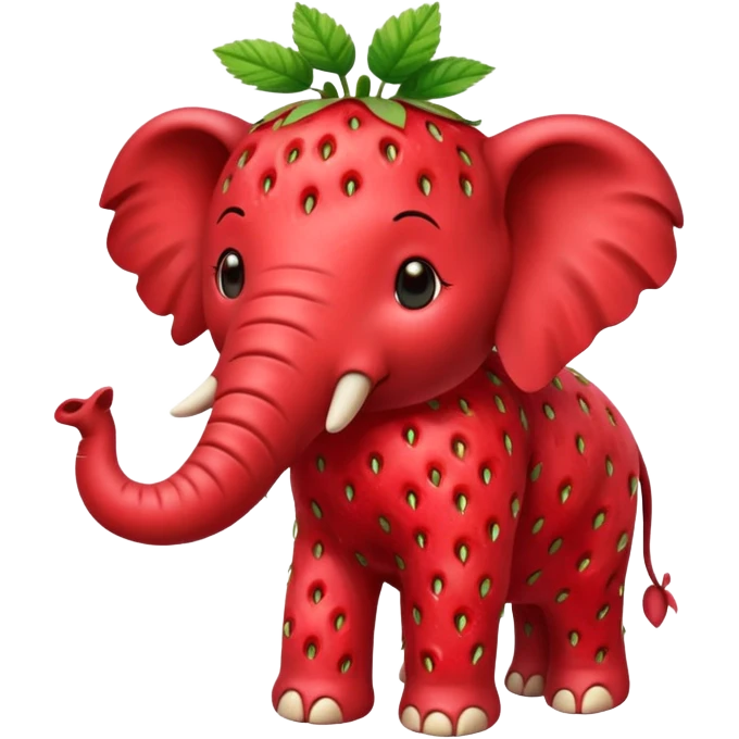 Strawberry elephant  emoji