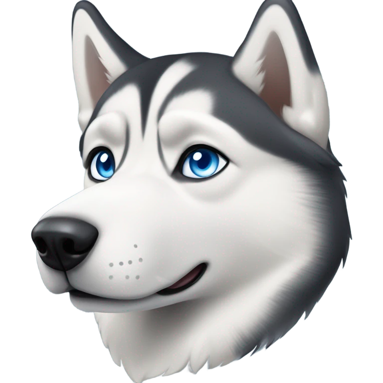 A Siberian husky emoji