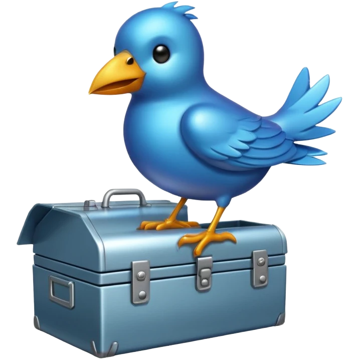 twitter with a toolbox emoji