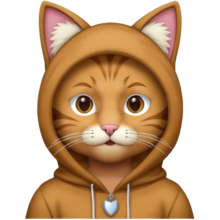 A man wearing cat clothes  and showing his paws emoji