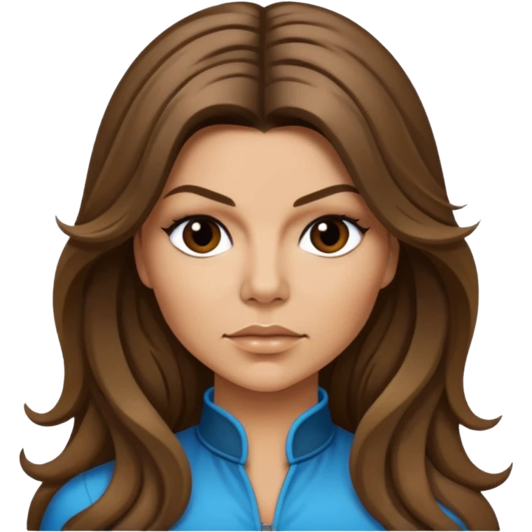 Fergie from Black Eyed Peas with long hair emoji
