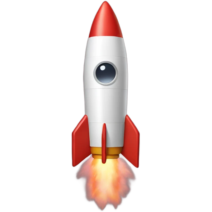 a rocket with instagram colors emoji