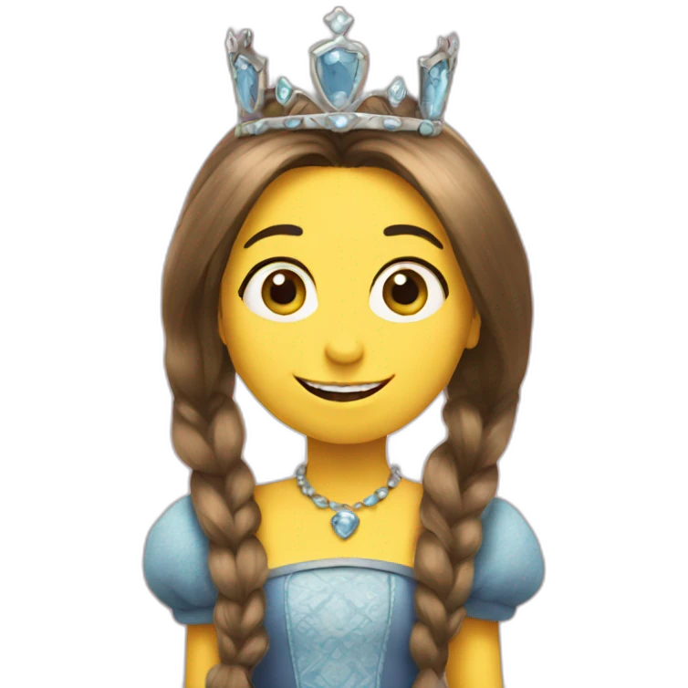 minion happy princess  emoji