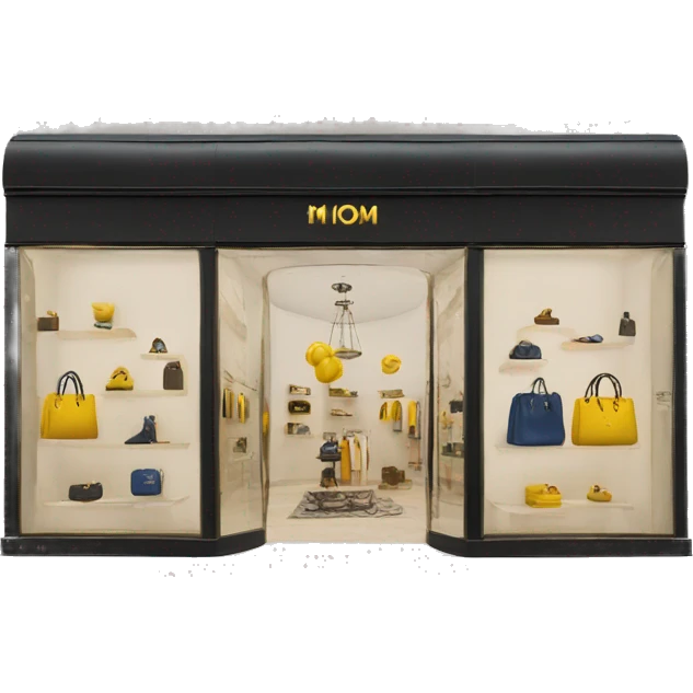 luxury pop up store emoji