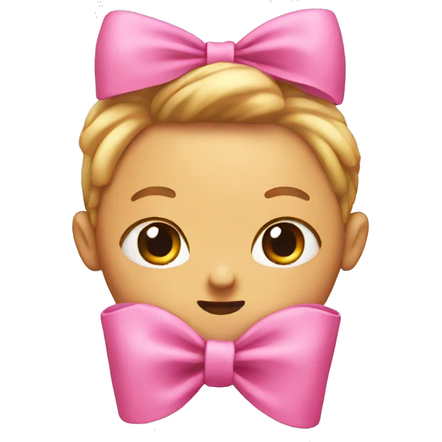 pink bow emoji