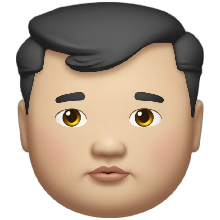 Extremely fat Kim Jong un uncomfortably fat emoji