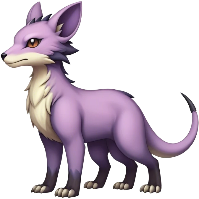 cool colorful dark pastel edgy fantasy animal hybrid Fakemon full body emoji