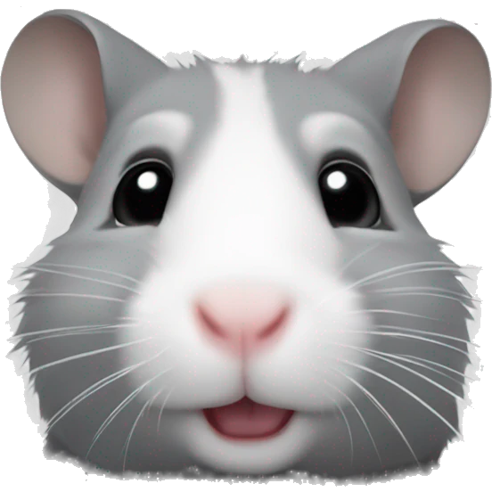 À hamster grey emoji
