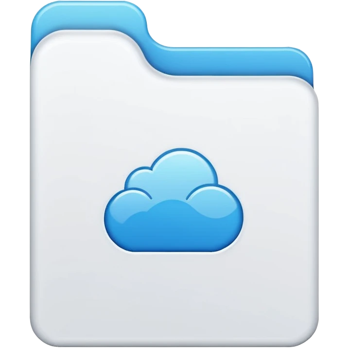 clean and modern file icon emoji