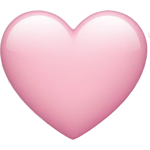 Light pink heart emoji