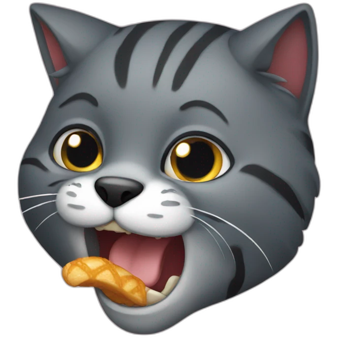 biting cat emoji