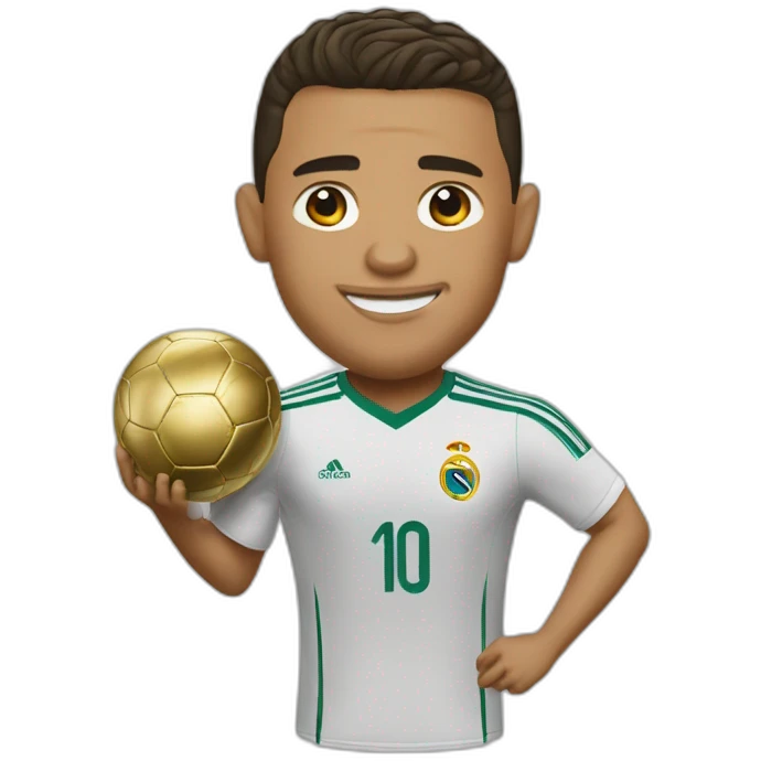 Ronaldo-ballon-d'or emoji
