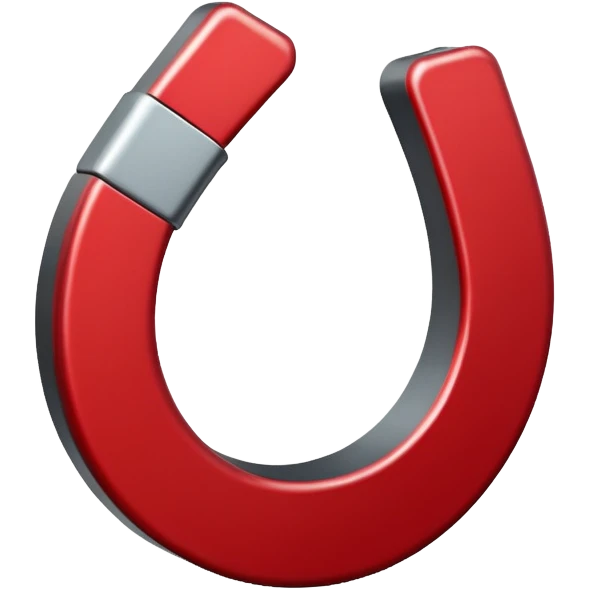 red horseshoe magnet emoji