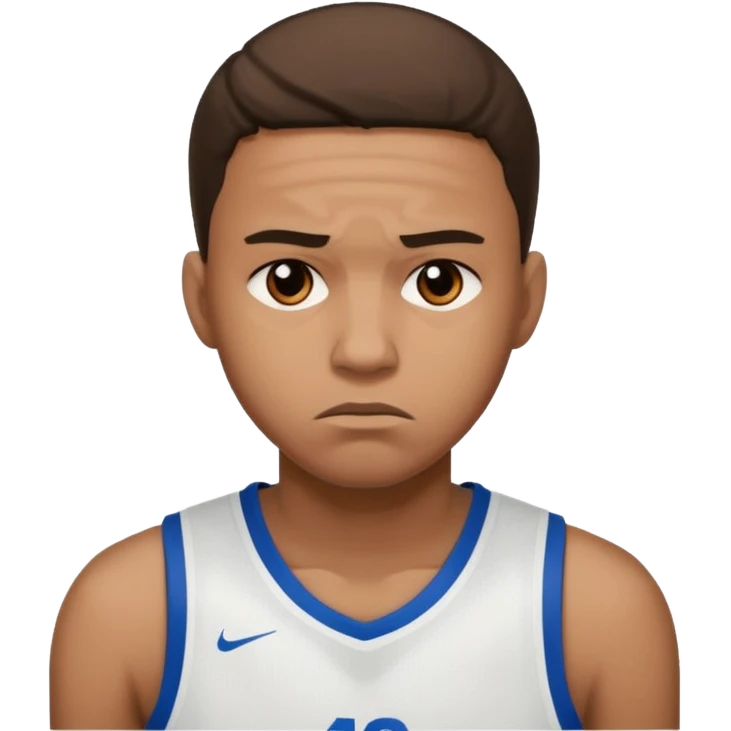sad basketball player emoji