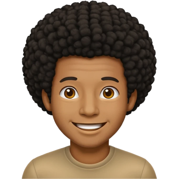 black afro guy emoji emoji