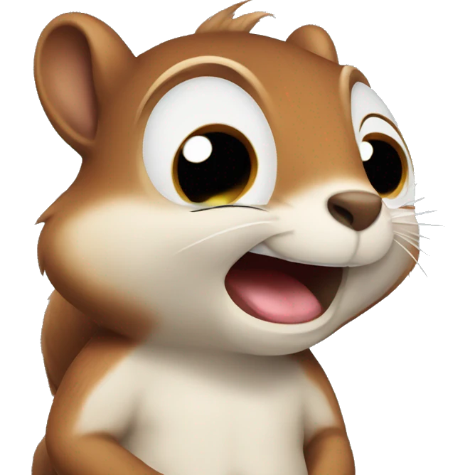 squirrel crying from laugh emoji