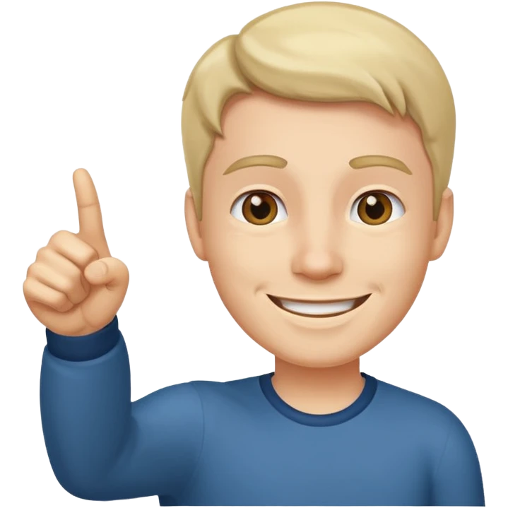 man pointing to the right emoji