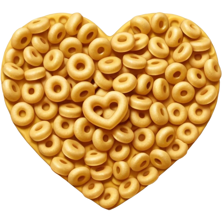 the cereal cheerios in the shape of a heart emoji