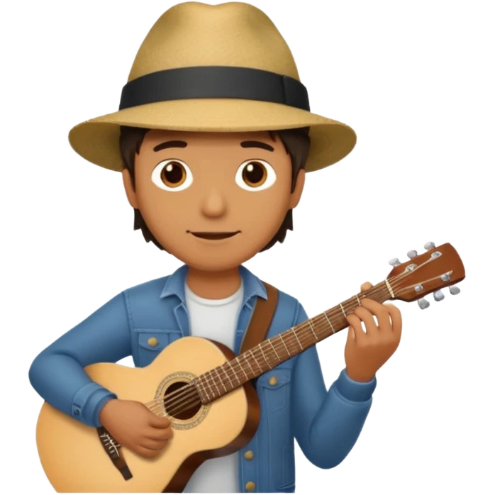 man holding guitar emoji