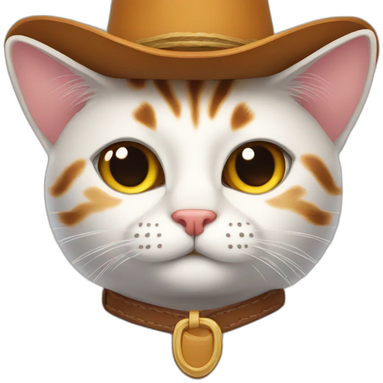 smirking cat with cowboy hat emoji