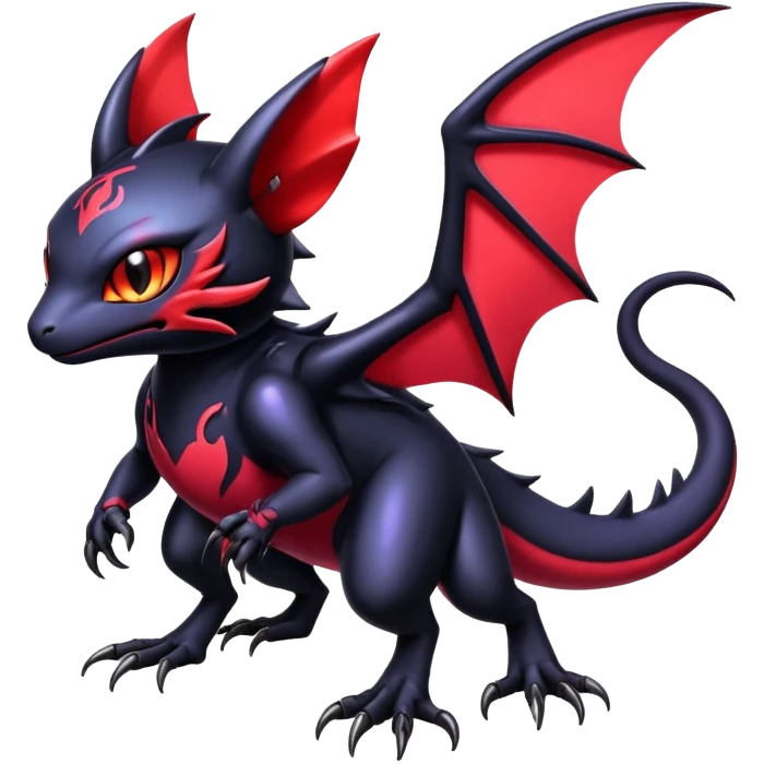 Shiny Epic Badass Gothic Noibat-Salandit-Litten-Hybrid emoji