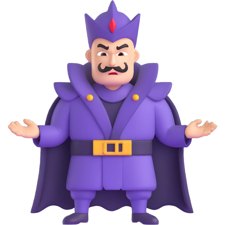 evil villain with dark powers emoji