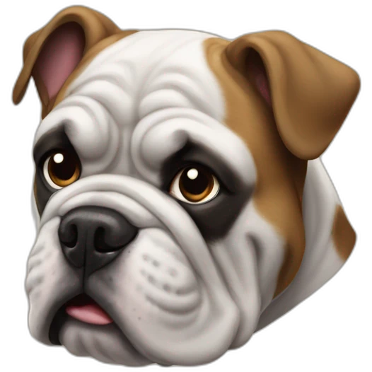 Bulldog francés negro   emoji
