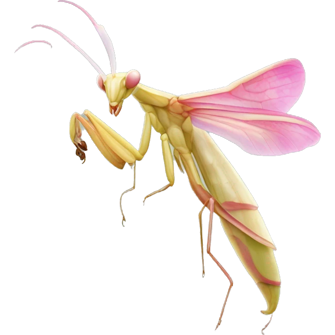 Orchid mantis emoji