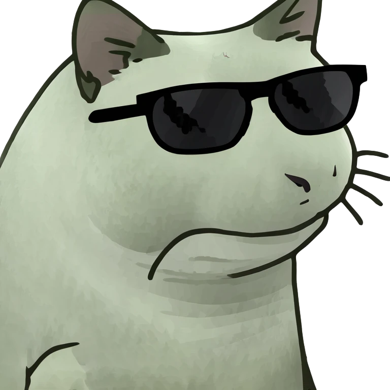 Cat with sunglasses emoji