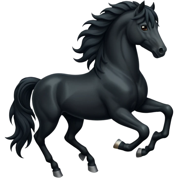 Black horse  emoji