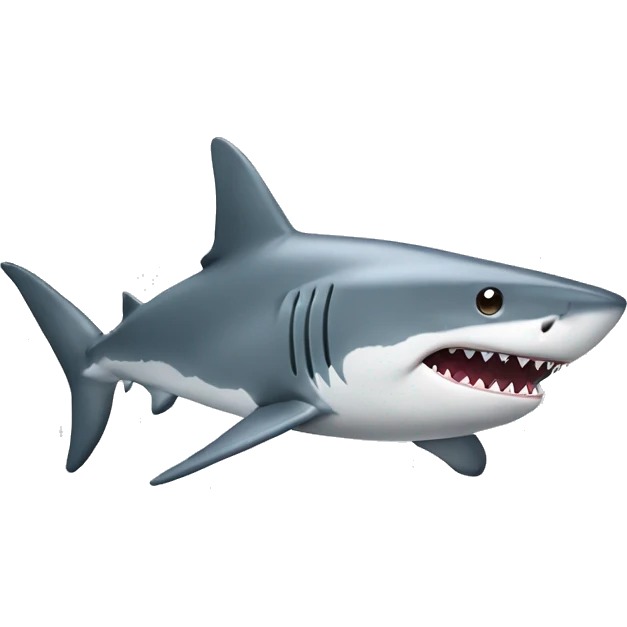 a shark with sports boots emoji