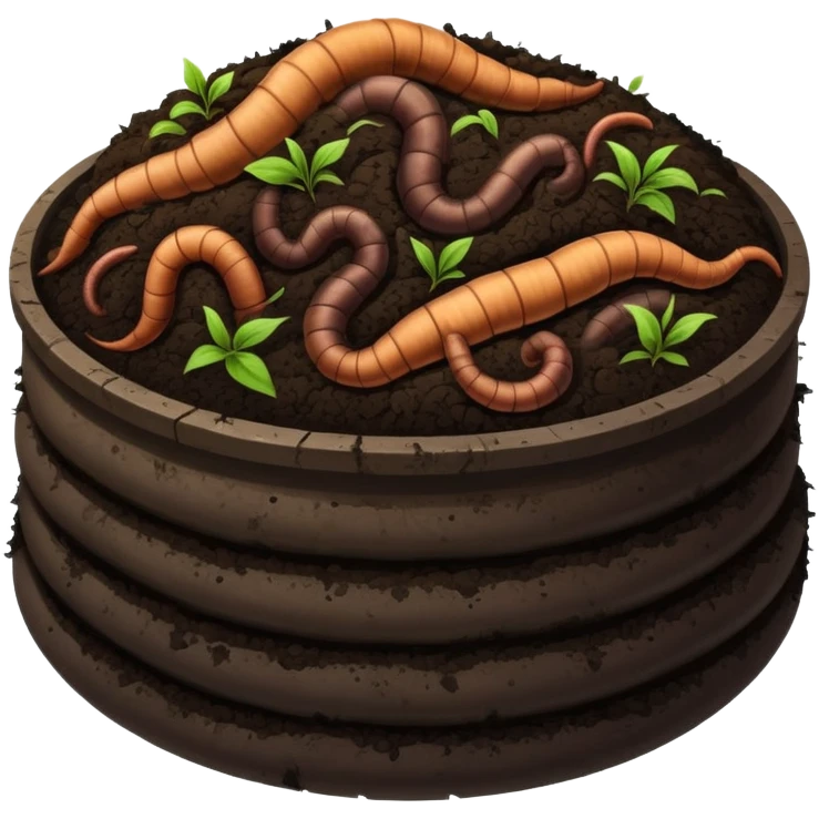 worm compost emoji