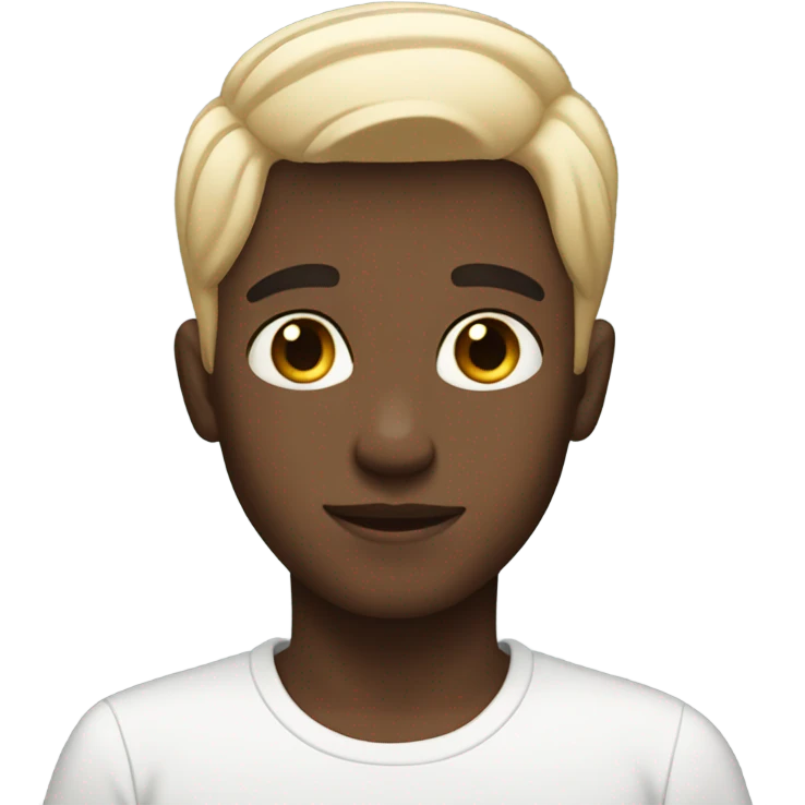 White boy short hair angel emoji