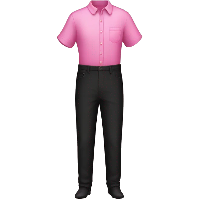 pink shirt and black pant  emoji