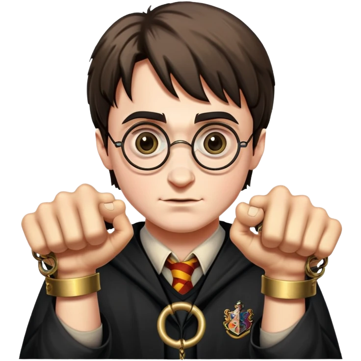 Harry Potter with brass knuckles  emoji