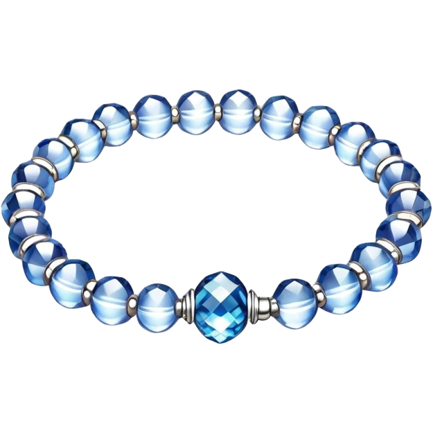 Crystal bead 
Bracelet  emoji