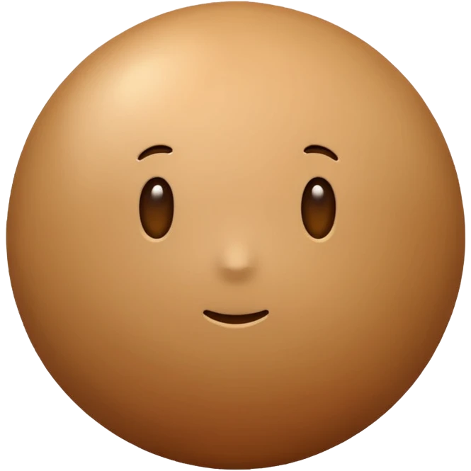 Light brown emoji