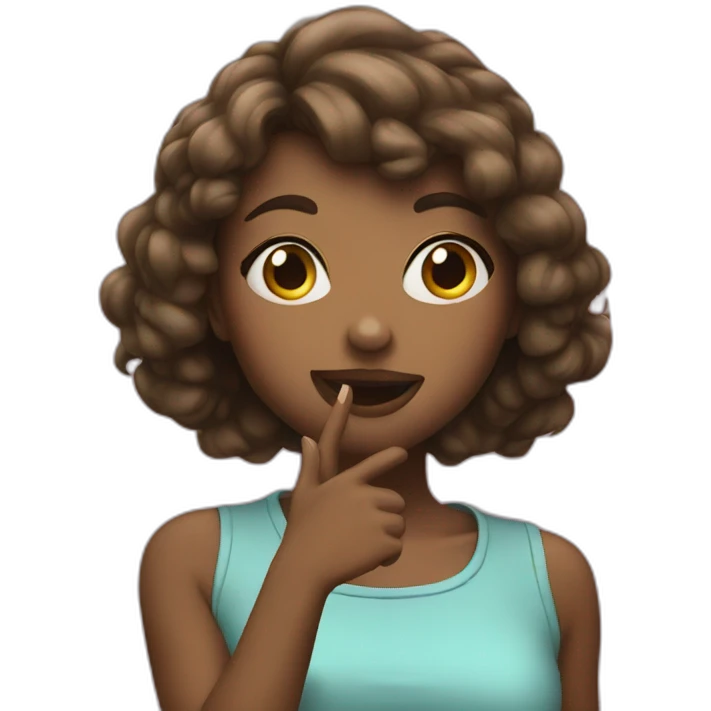 Girl flying kiss emoji