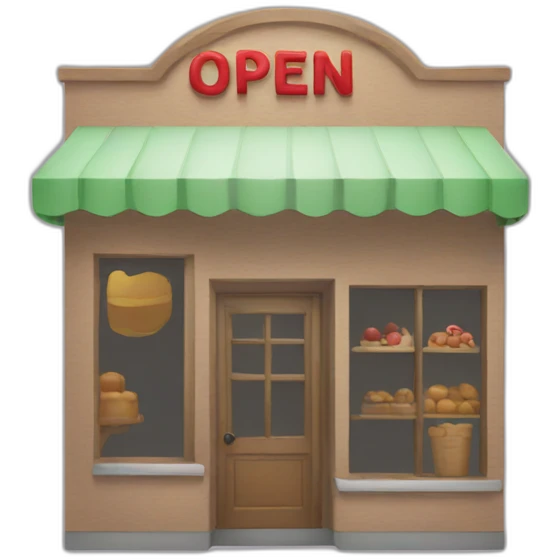 open store sign emoji