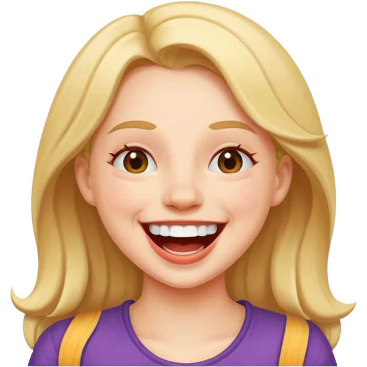 Girl laughing emoji